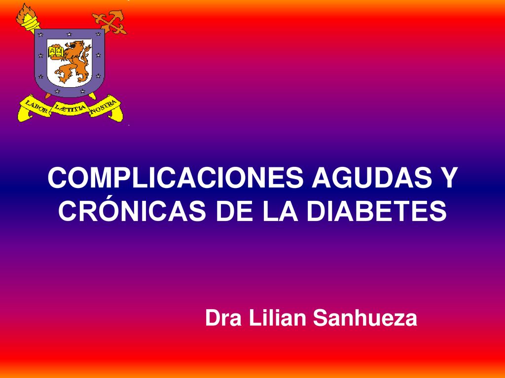 Cuales son las complicaciones agudas y cronicas de la diabetes